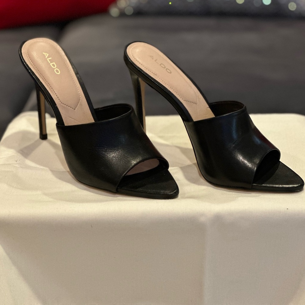 ALDO Black Women's Heeled Mules